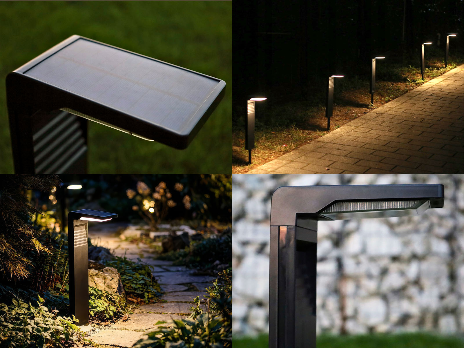 Słupek ogrodowy solarny LED SSO-2 wizualizacja